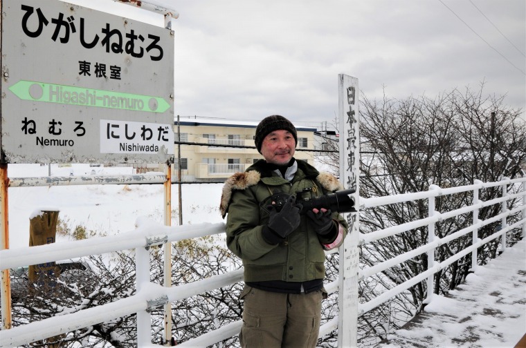 「花咲線沿線の絶景ポイントを撮る。」写真家による冬の撮影を開始しました。
