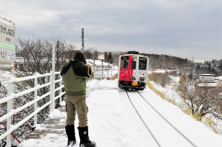 「花咲線沿線の絶景ポイントを撮る。」写真家による冬の撮影を開始しました。
