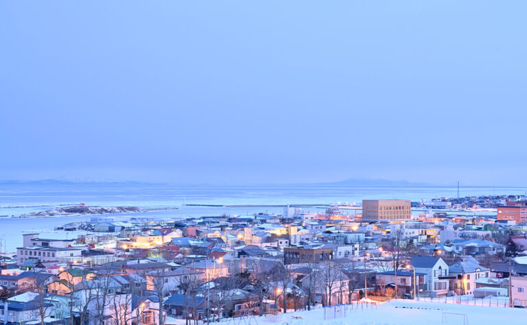 根室市　East Harborからの眺め