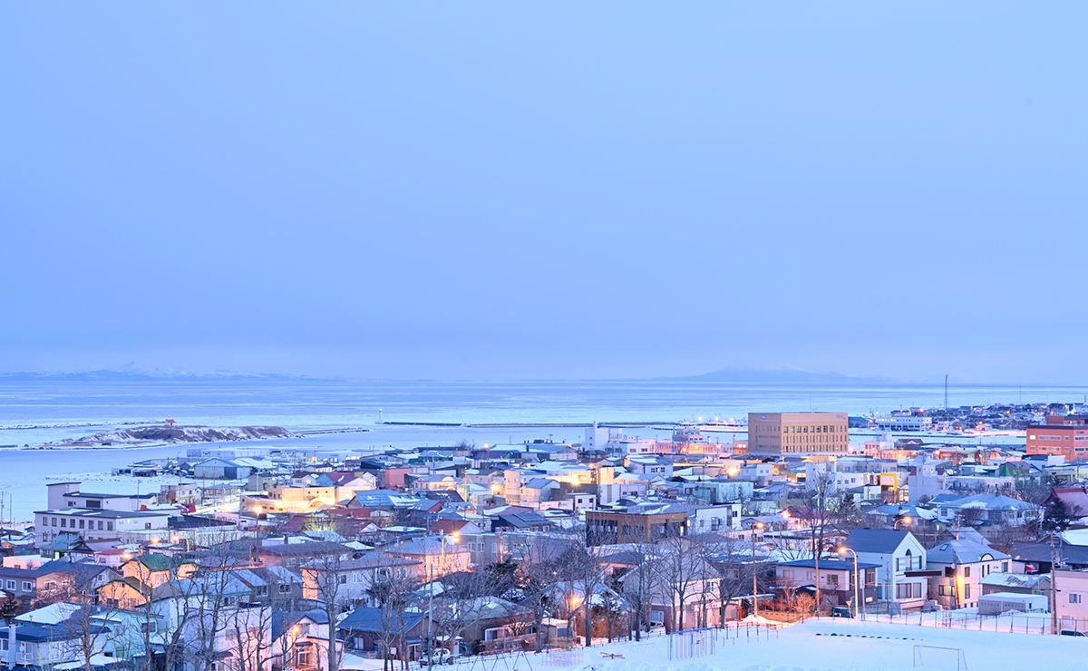 根室市　East Harborからの眺め