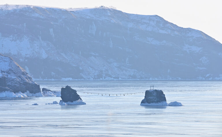厚岸町 末広海岸の夫婦岩