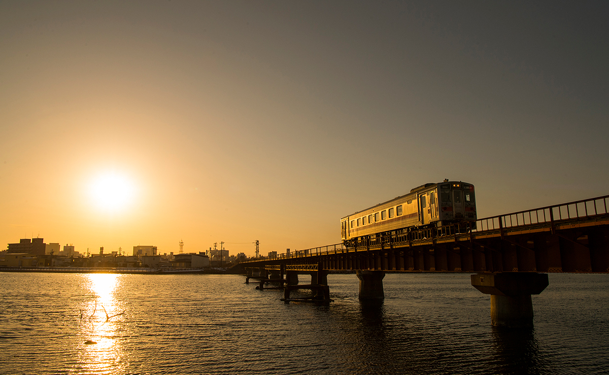 釧路市　釧路川鉄橋